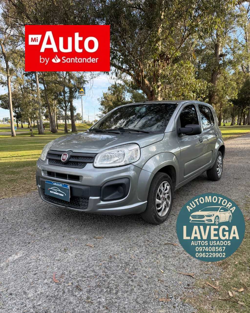 Fiat Nuevo Uno Attractive gris de Automotora Lavega